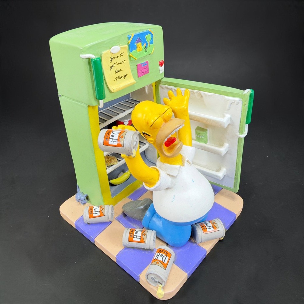 The Simpsons Homer Oh Cruel Fate Sculpture Limited Edition 0008 Duff Beer 2003